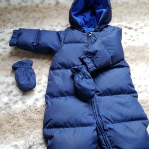 🔥GAP baby boy 18-24 months puffer bunting coat